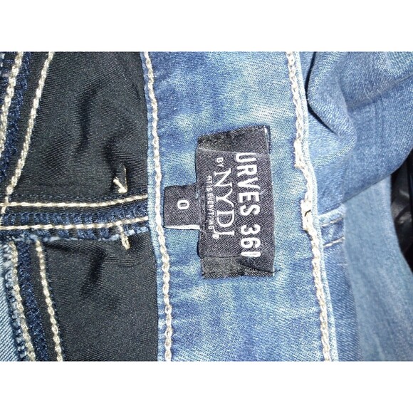 NYDJ Curves 360 Skinny Jegging Raw Bottom Hem Size 0 - Picture 7 of 8